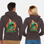 Dark Magic Frog-Unisex-Zip-Up-Sweatshirt-Studio Mootant