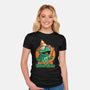 Dark Magic Frog-Womens-Fitted-Tee-Studio Mootant