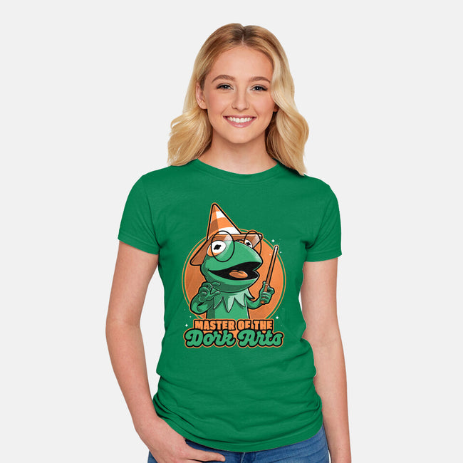 Dark Magic Frog-Womens-Fitted-Tee-Studio Mootant