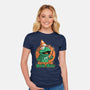 Dark Magic Frog-Womens-Fitted-Tee-Studio Mootant