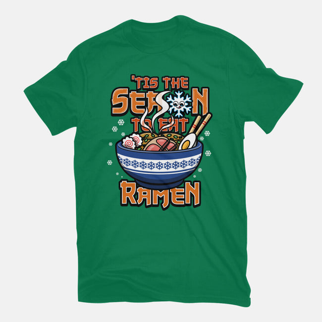 Tis The Season To Eat Ramen-Womens-Fitted-Tee-Boggs Nicolas