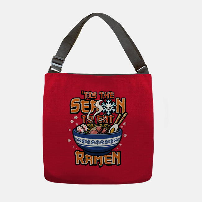 Tis The Season To Eat Ramen-None-Adjustable Tote-Bag-Boggs Nicolas