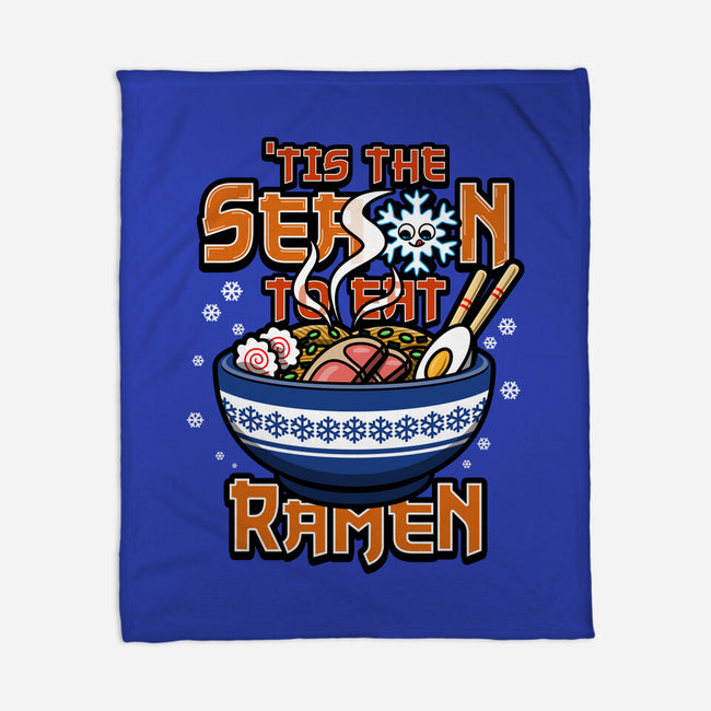 Tis The Season To Eat Ramen-None-Fleece-Blanket-Boggs Nicolas