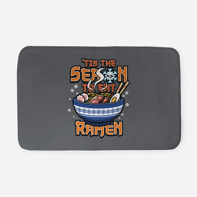 Tis The Season To Eat Ramen-None-Memory Foam-Bath Mat-Boggs Nicolas