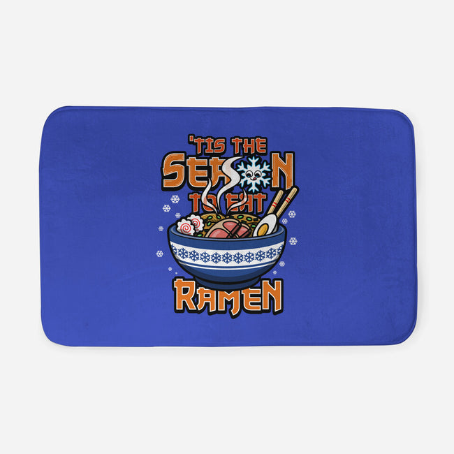 Tis The Season To Eat Ramen-None-Memory Foam-Bath Mat-Boggs Nicolas