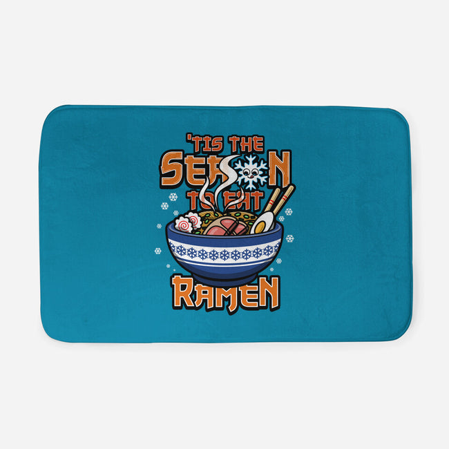 Tis The Season To Eat Ramen-None-Memory Foam-Bath Mat-Boggs Nicolas