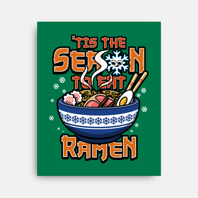 Tis The Season To Eat Ramen-None-Stretched-Canvas-Boggs Nicolas