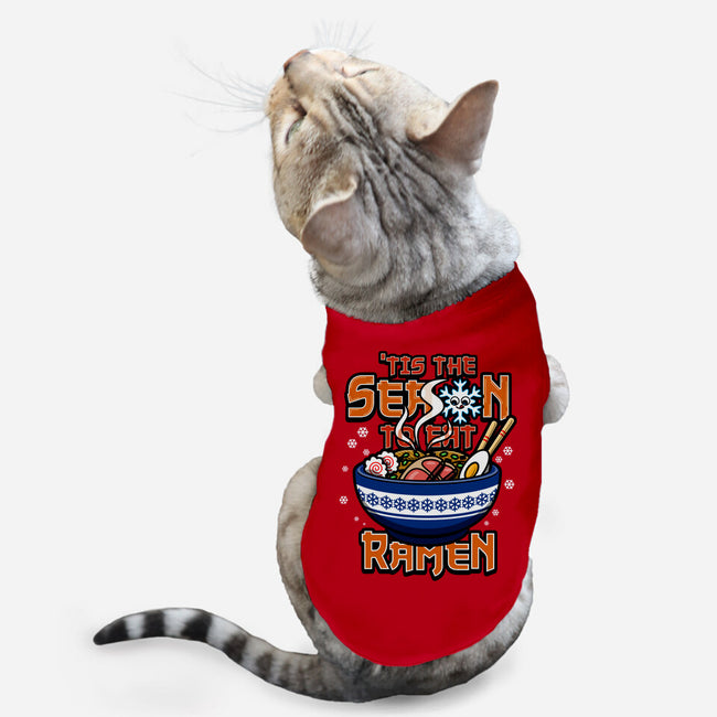 Tis The Season To Eat Ramen-Cat-Basic-Pet Tank-Boggs Nicolas