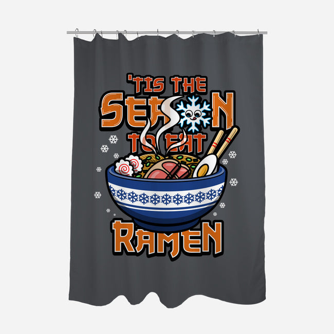 Tis The Season To Eat Ramen-None-Polyester-Shower Curtain-Boggs Nicolas