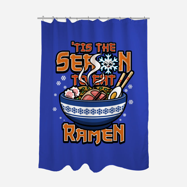 Tis The Season To Eat Ramen-None-Polyester-Shower Curtain-Boggs Nicolas