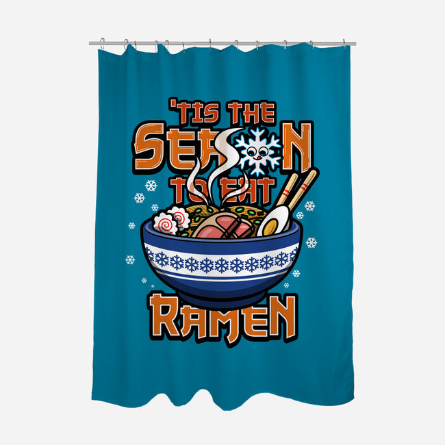 Tis The Season To Eat Ramen-None-Polyester-Shower Curtain-Boggs Nicolas