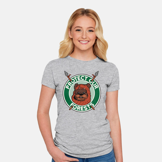 Protect Our Forests-Womens-Fitted-Tee-Melonseta