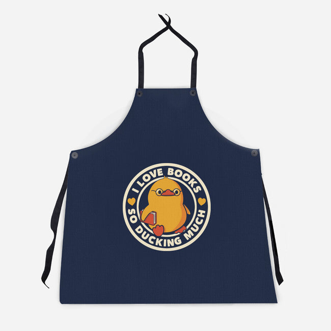 I Love Books So Ducking Much-Unisex-Kitchen-Apron-tobefonseca