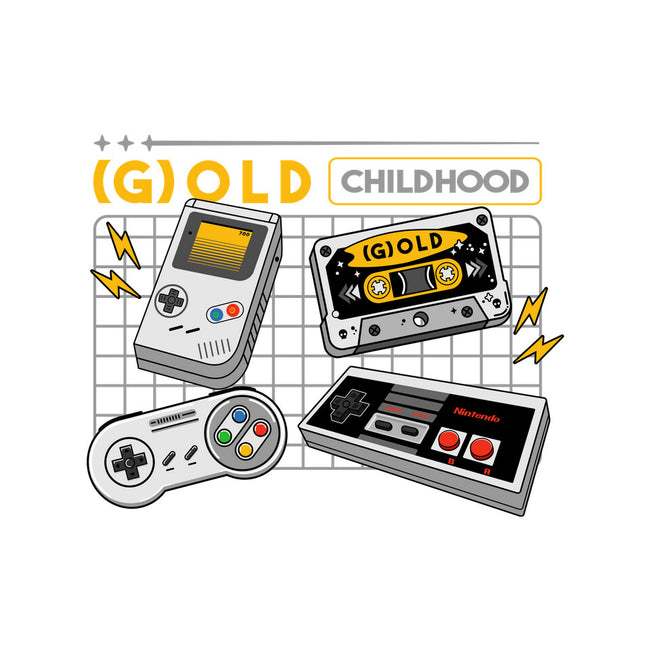 Gold Childhood-Unisex-Basic-Tee-spoilerinc