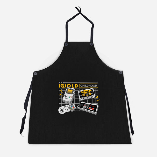 Gold Childhood-Unisex-Kitchen-Apron-spoilerinc