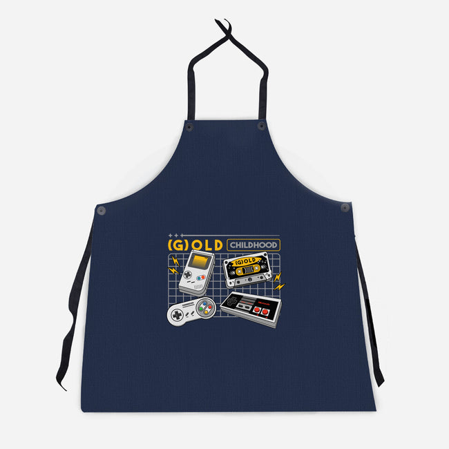 Gold Childhood-Unisex-Kitchen-Apron-spoilerinc