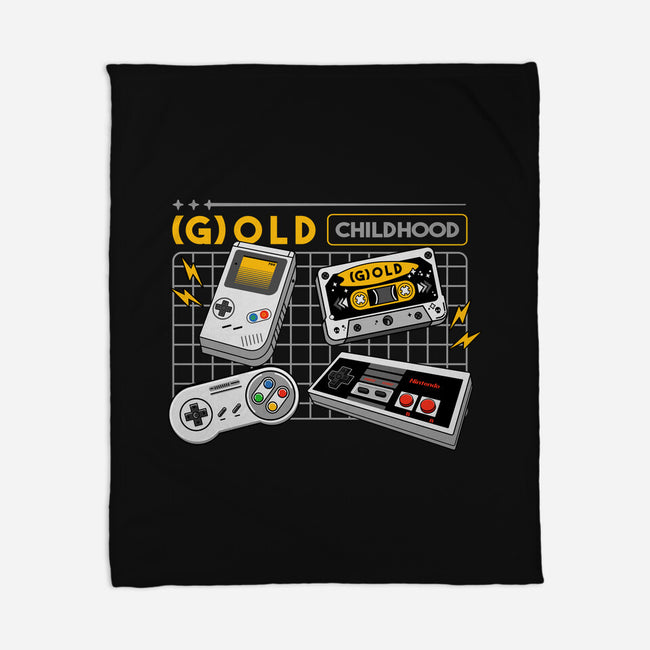 Gold Childhood-None-Fleece-Blanket-spoilerinc