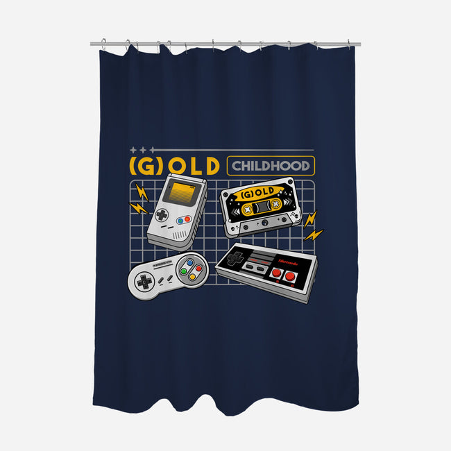 Gold Childhood-None-Polyester-Shower Curtain-spoilerinc