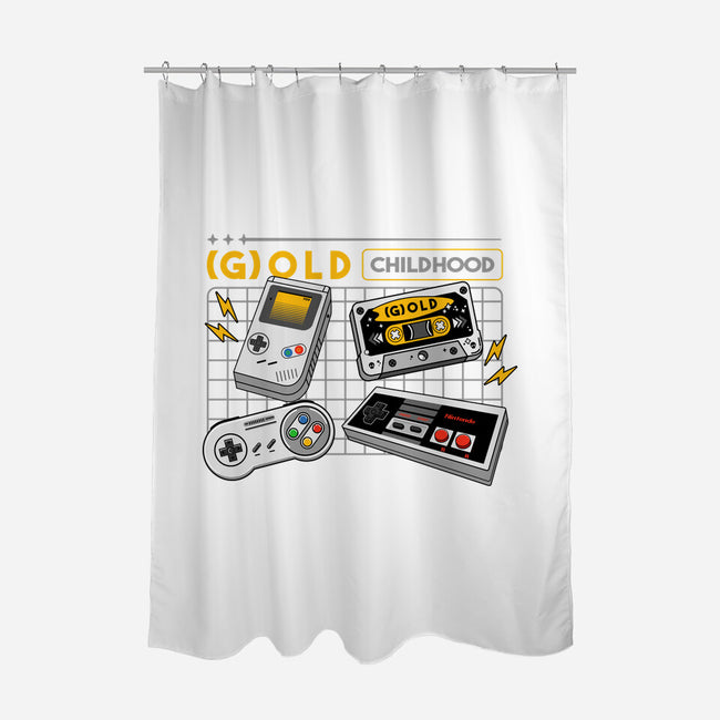 Gold Childhood-None-Polyester-Shower Curtain-spoilerinc