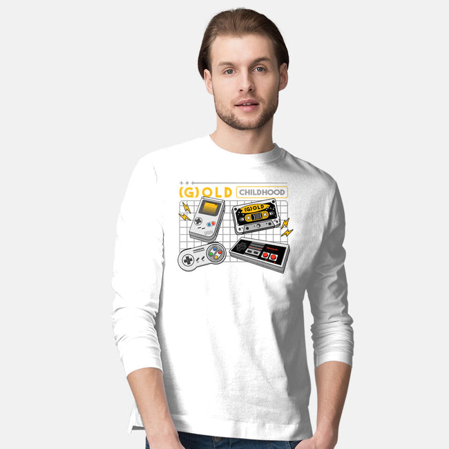 Gold Childhood-Mens-Long Sleeved-Tee-spoilerinc