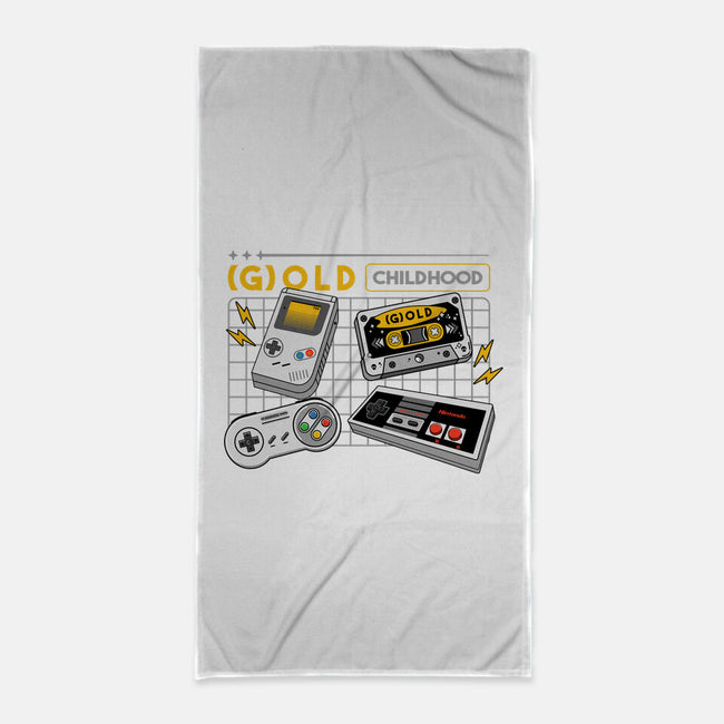 Gold Childhood-None-Beach-Towel-spoilerinc