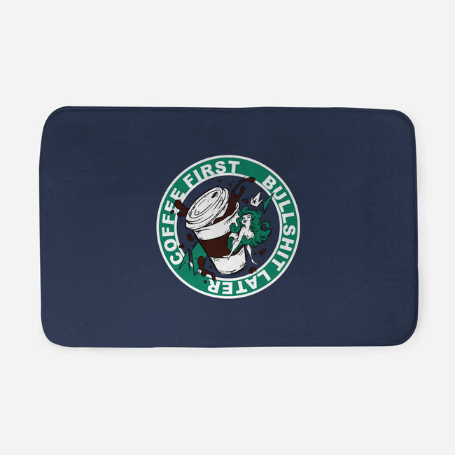 Coffee First BS Later-None-Memory Foam-Bath Mat-Coppernix