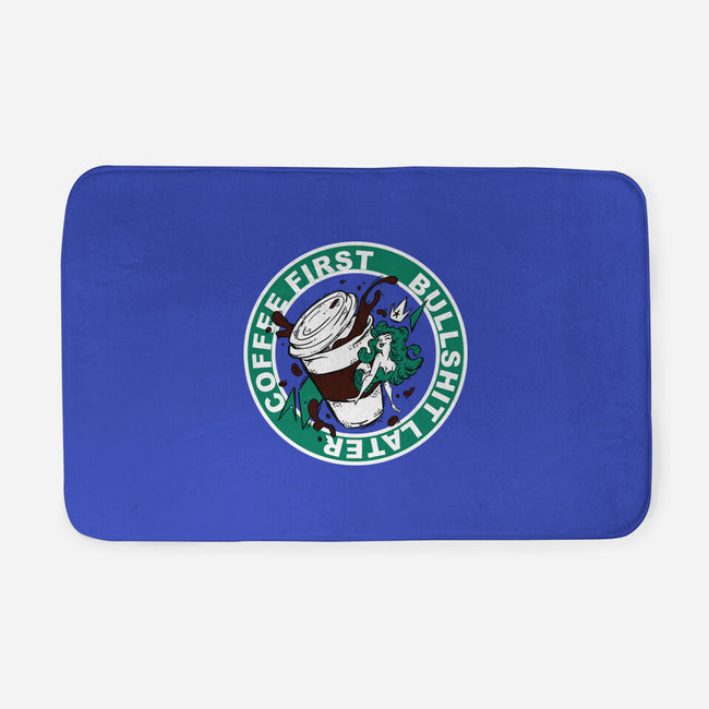 Coffee First BS Later-None-Memory Foam-Bath Mat-Coppernix