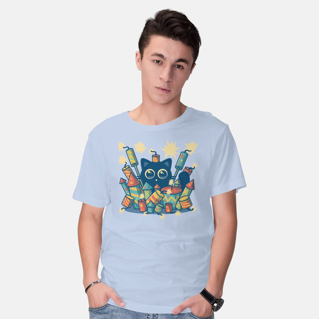 Explosive Kitty-Mens-Basic-Tee-erion_designs