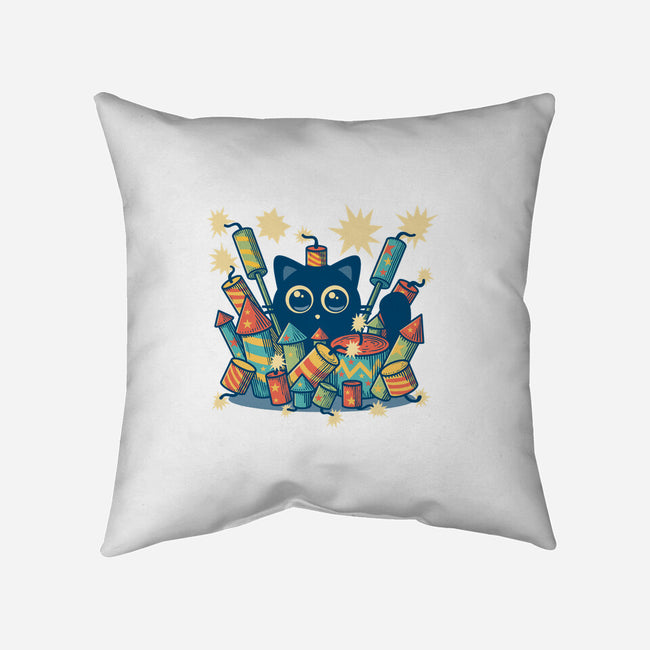 Explosive Kitty-None-Removable Cover-Throw Pillow-erion_designs