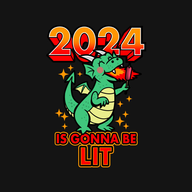 2024 Is Gonna Be Lit-Womens-Off Shoulder-Tee-Boggs Nicolas