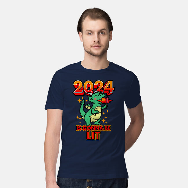 2024 Is Gonna Be Lit-Mens-Premium-Tee-Boggs Nicolas