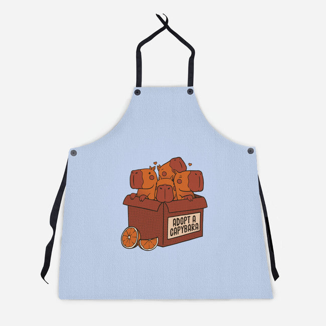 Adopt A Capybara-Unisex-Kitchen-Apron-tobefonseca