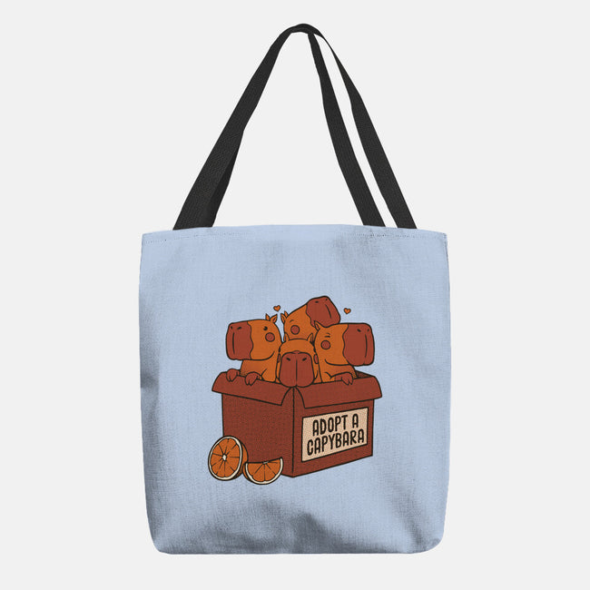 Adopt A Capybara-None-Basic Tote-Bag-tobefonseca