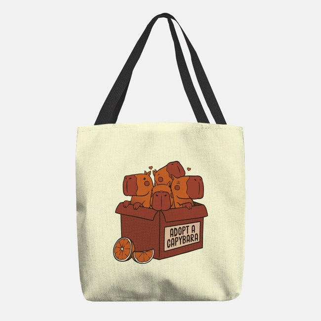 Adopt A Capybara-None-Basic Tote-Bag-tobefonseca