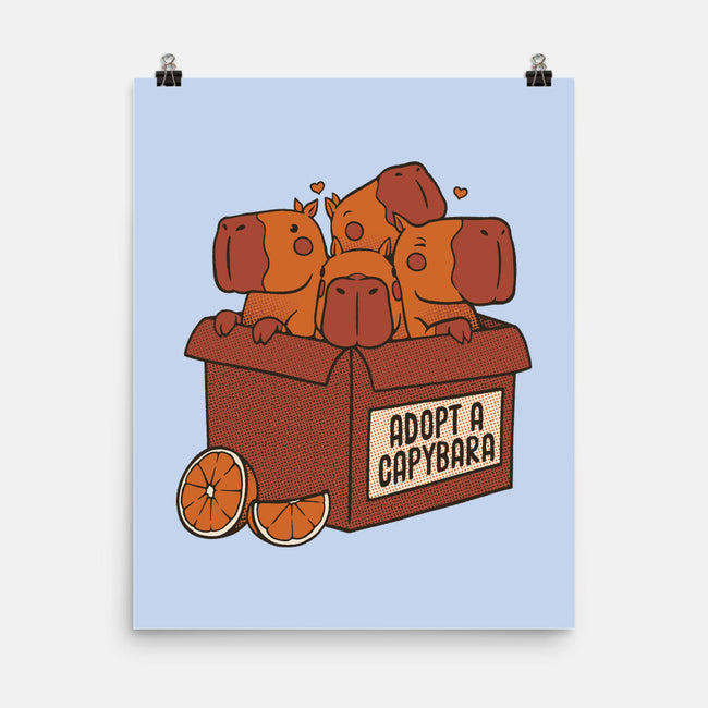 Adopt A Capybara-None-Matte-Poster-tobefonseca