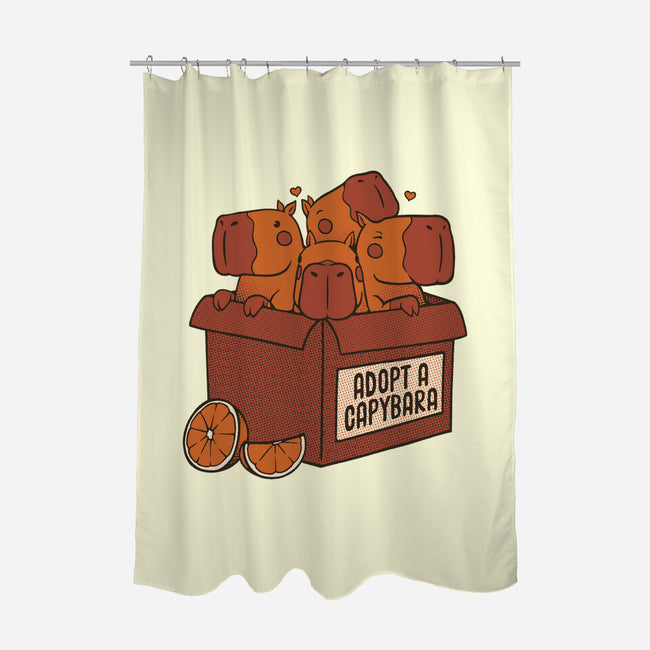 Adopt A Capybara-None-Polyester-Shower Curtain-tobefonseca