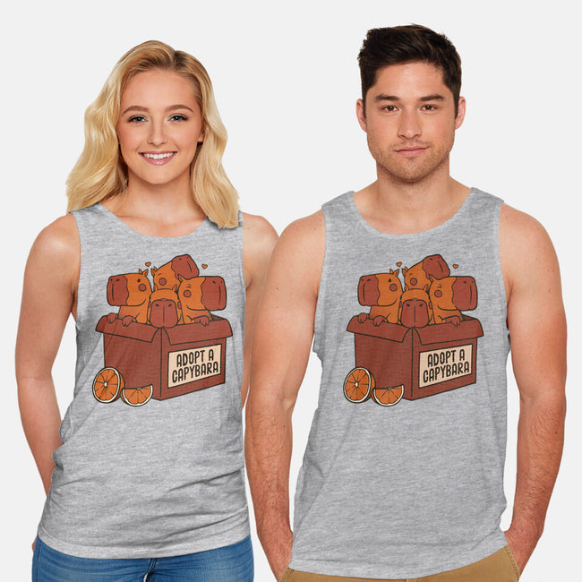 Adopt A Capybara-Unisex-Basic-Tank-tobefonseca