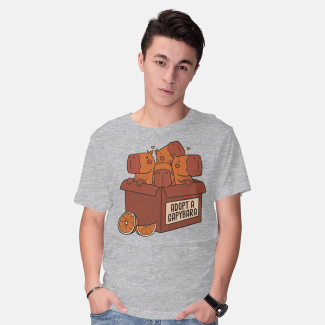 Adopt A Capybara-Mens-Basic-Tee-tobefonseca