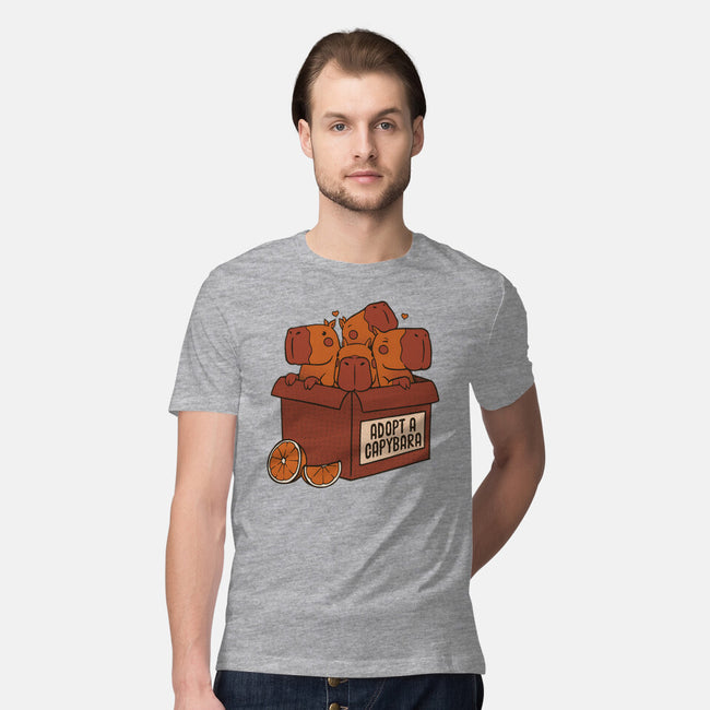 Adopt A Capybara-Mens-Premium-Tee-tobefonseca