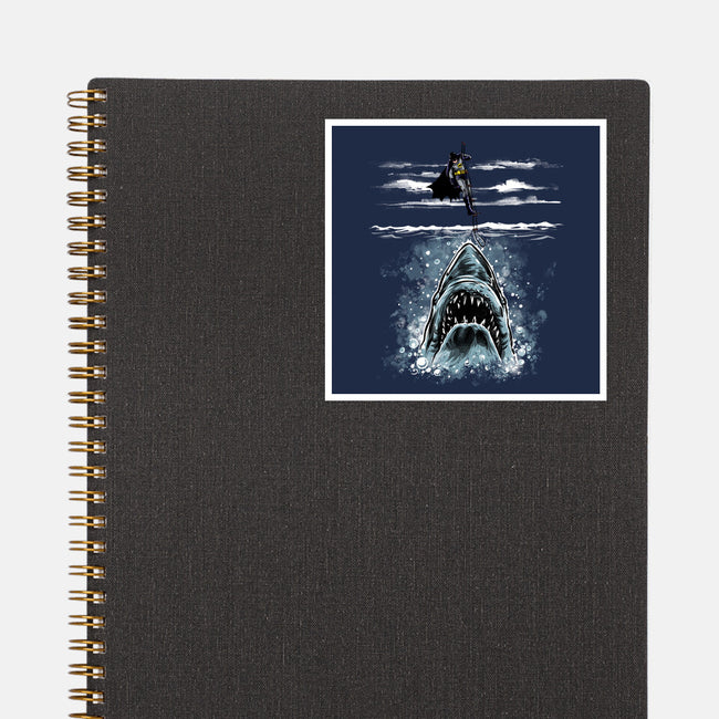 Shark Repellent-None-Glossy-Sticker-zascanauta