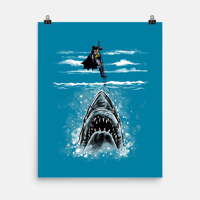 Shark Repellent-None-Matte-Poster-zascanauta