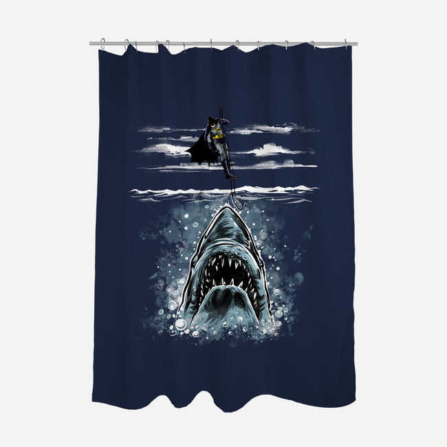 Shark Repellent-None-Polyester-Shower Curtain-zascanauta