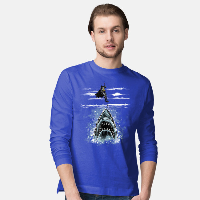 Shark Repellent-Mens-Long Sleeved-Tee-zascanauta