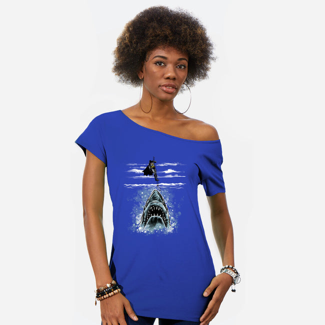 Shark Repellent-Womens-Off Shoulder-Tee-zascanauta