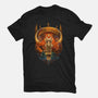 Art Deco Dark Tower-Womens-Fitted-Tee-daobiwan