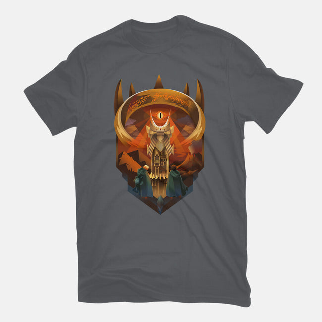 Art Deco Dark Tower-Mens-Basic-Tee-daobiwan