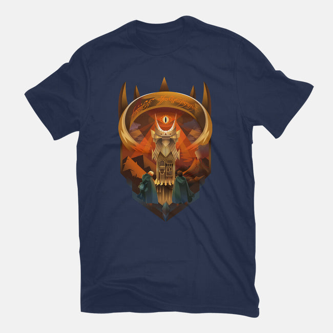 Art Deco Dark Tower-Mens-Basic-Tee-daobiwan