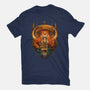 Art Deco Dark Tower-Womens-Fitted-Tee-daobiwan