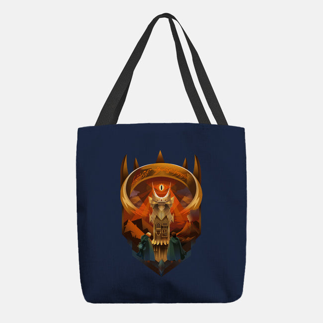 Art Deco Dark Tower-None-Basic Tote-Bag-daobiwan