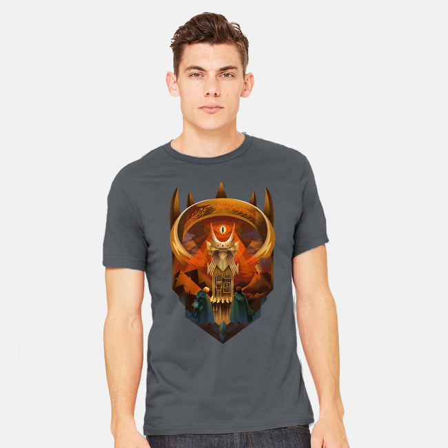 Art Deco Dark Tower-Mens-Heavyweight-Tee-daobiwan